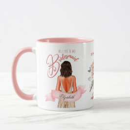 Bridesmaid Karikatur Vorschlag Danke, Custom Tasse