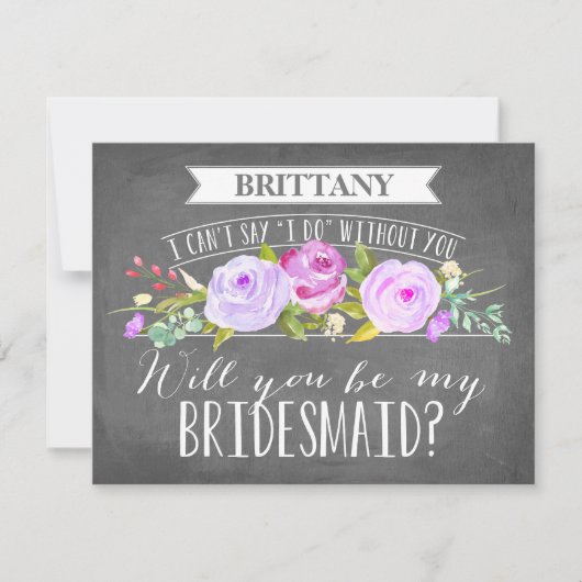Bridesmaid-Karte | Bridesmaid Einladung (Vorderseite)