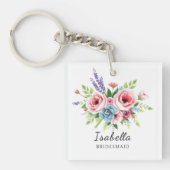 Bridesmaid keychain, Anniversary gift, elegant Schlüsselanhänger (Vorderseite)