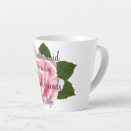 Bridesmaid Latte Tasse (Rechte Ecke)