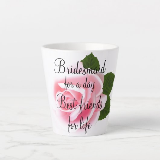 Bridesmaid Latte Tasse (Vorderseite)