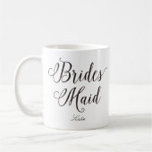 Bridesmaid Lettering Wedding Personalisiert Kaffeetasse (Links)