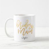 Bridesmaid Lettern Custom Kaffeetasse (Links)
