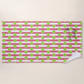 Bridesmaid Limon & Nantucket Red Fiesta Party Hand Strandtuch (Vorderseite)