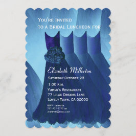 Bridesmaid Luncheon Brunch Blue Dress V01 Einladung