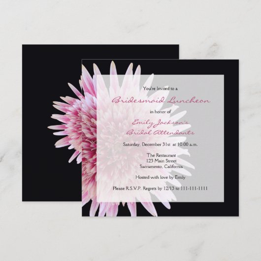 Bridesmaid Luncheon Einladung (Vorne/Hinten)