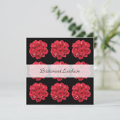 Bridesmaid Luncheon Invitation — Bridal-Rose Einladung (Stehend Vorderseite)
