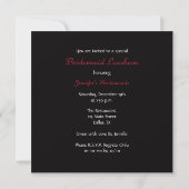 Bridesmaid Luncheon Invitation — Bridal-Rose Einladung (Rückseite)
