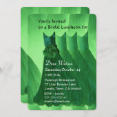 Bridesmaid Luncheon oder Brunch Kelly Green V02L Einladung (Vorne/Hinten)