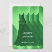Bridesmaid Luncheon oder Brunch Kelly Green V02L Einladung (Rückseite)