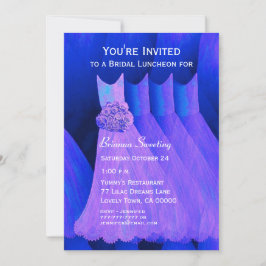 Bridesmaid Luncheon oder Brunch Lila Dress V06 Einladung