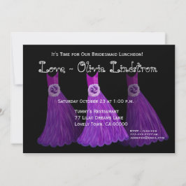 Bridesmaid Luncheon oder Brunch Royal Lila Dress Einladung