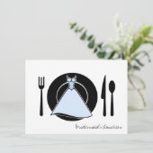 Bridesmaid Luncheon - Servierendes Set Einladung (Stehend Vorderseite)