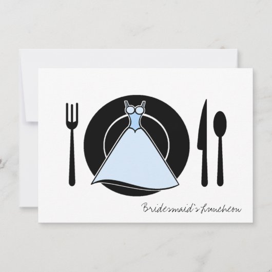 Bridesmaid Luncheon - Servierendes Set Einladung (Vorderseite)