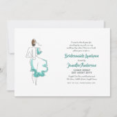 Bridesmaid Luncheon, Tee, Brunch Einladungen Chic (Vorderseite)