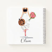 Bridesmaid Made of Honor Vorschlag Mode Blume Notizblock (Rückseite)