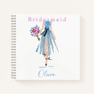 Bridesmaid Made of Honor Vorschlag Mode Blume Notizblock