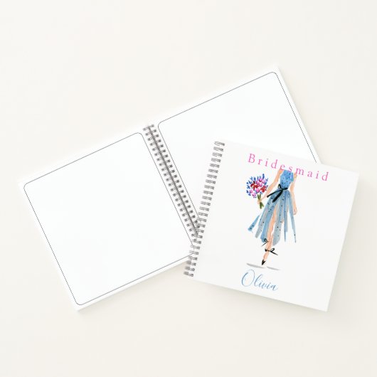 Bridesmaid Made of Honor Vorschlag Mode Blume Notizblock (Innenseite)