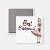 Bridesmaid Magnet (Vorderseite/Rückseite)