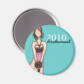 Bridesmaid Magnet (Vorderseite/Rückseite)