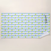 Bridesmaid Margarita Limon Fiesta Party Beach Hand Strandtuch (Vorderseite)