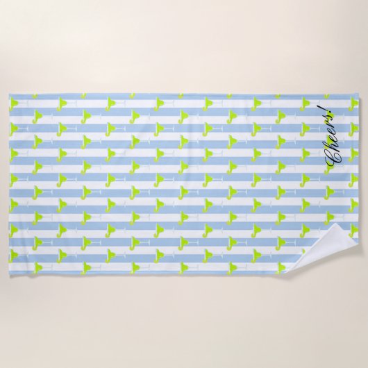 Bridesmaid Margarita Limon Fiesta Party Beach Hand Strandtuch (Vorderseite)