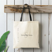 Bridesmaid Minimalist Name and Initial Tote Bag Tragetasche