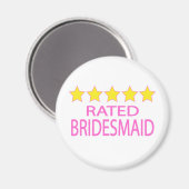 Bridesmaid mit fünf Sternen Magnet (Vorderseite/Rückseite)