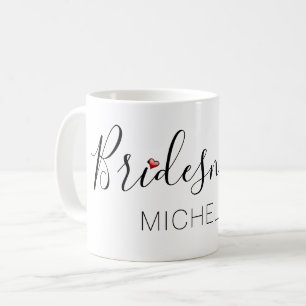 Bridesmaid mit Namen Kaffeetasse