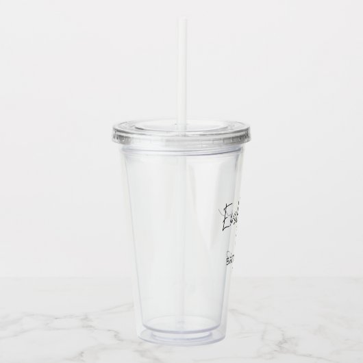 Bridesmaid Modern Chic Script Bridal Acryltrinkbecher (Rechts)