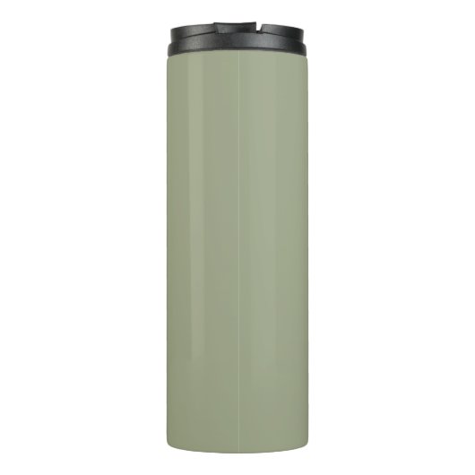 Bridesmaid Modern Minimalistisch Script Sage Green Thermosbecher (Rückseite)