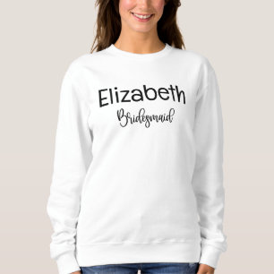 Bridesmaid-Modern Minimalistisches Drehbuch Bachel Sweatshirt