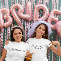 Bridesmaid Modern Script Diamond Bachelorette