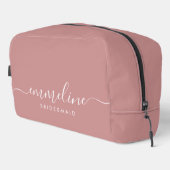 Bridesmaid Moderne Minimal Script Kosmetische Toil Waschbeutel (Rechte Ecke)