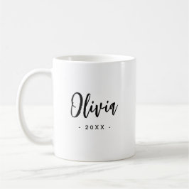 Bridesmaid Moderne Tasse Geschenk | SCHWARZ-WEISS