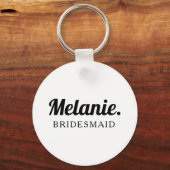 Bridesmaid | Moderner Minimalistischer Stil Schlüs Schlüsselanhänger (Vorderseite)