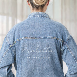 Bridesmaid | Modernes Minimalistisches Drehbuch Ba Jeansjacke