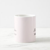 Bridesmaid Modernes Minimalistisches Monogramm Ros Kaffeetasse (Mittel)