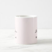 Bridesmaid Modernes Minimalistisches Monogramm Ros Kaffeetasse (Mittel)