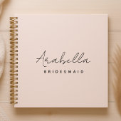 Bridesmaid | Modernes Minimalistisches Script Rosa Notizblock