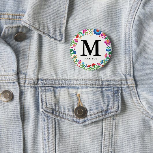 Bridesmaid Monogram Button (Beispiel)