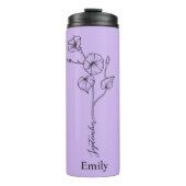 Bridesmaid Morning Glory September Blume Thermosbecher (Vorderseite)