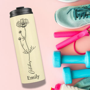 Bridesmaid Name Cosmos Oktober Geburtstagsgeschenk Thermosbecher