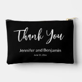 Bridesmaid Name Dankeschön Brautbräutigam Hochzeit Zubehörtasche (Rückseite)