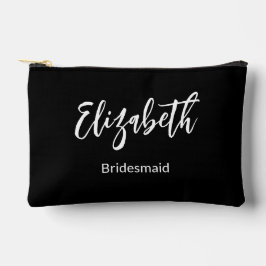 Bridesmaid Name Dankeschön Brautbräutigam Hochzeit Zubehörtasche