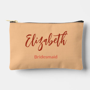 Bridesmaid Name Dankeschön Brautbräutigam Hochzeit Zubehörtasche