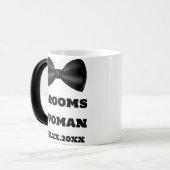 Bridesmaid Name Grooms Woman Wedding Tasse (Vorderseite Links)