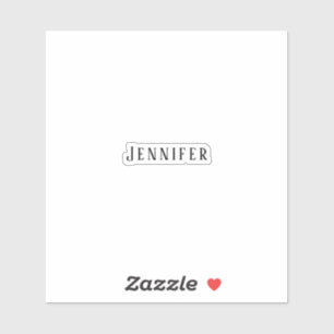 Bridesmaid Name Monogram Brautparty Wedding Aufkleber