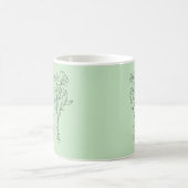 Bridesmaid Name Sweet Pea April Blume Kaffeetasse (Mittel)