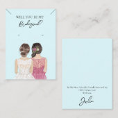 Bridesmaid Necklace & Earring Juwelier Display Car Visitenkarte (Vorne/Hinten)